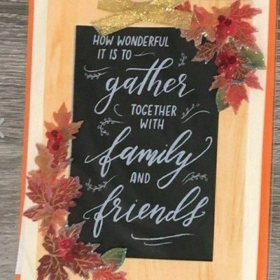 Chalkboard Text Thanksgiving Greeting Card - PAPYRUS