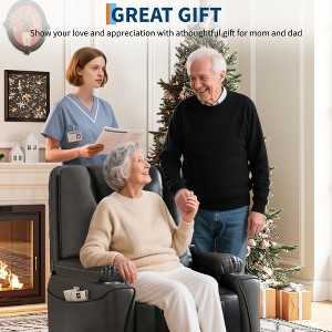 Power Lift Recliner Chair for Elderly, Storage Pockets, Cup Holders, USB Charging Ports & Remote Control, Comfort for Living Room or Bedroom - 1 of 4