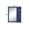 GlasFlength Decorative Wall Mirrors Wall Art Wall Mirror Classic Mirror Decorative Mirror Vanity Mirror for Bathroom, Blue, 4"*26"*32" - 2 of 4