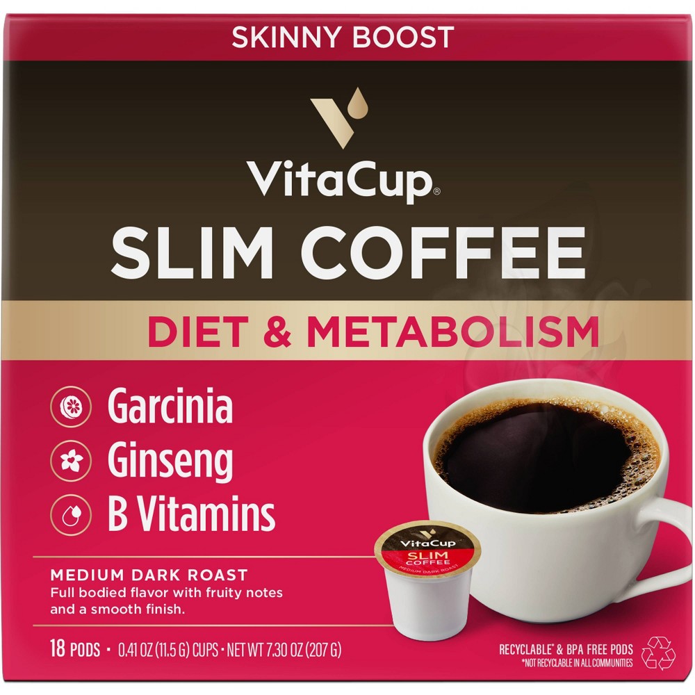 Photos - Coffee VitaCup Slim Diet & Metabolism Medium Roast  - Single Serve Pods - 1