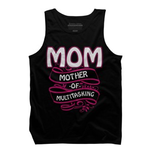 Men's Design By Humans Mom Mother of Multitasking Banner By WonderfulDream Tank Top - 1 of 2