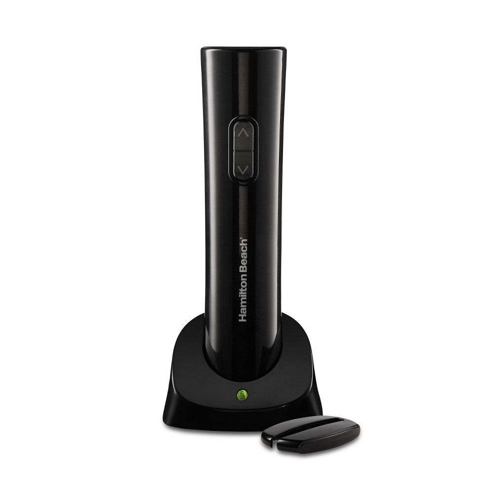 Photos - Barware Hamilton Beach Cordless Electric Wine Opener - Black 