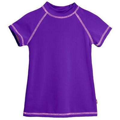 City Threads USA-Made Girls UPF 50+ Short Sleeve Rashguard