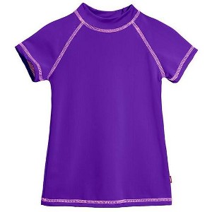City Threads USA-Made Girls UPF 50+ Short Sleeve Rashguard - 1 of 4