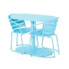 Christopher Knight Home Porto Outdoor Modern 3 Piece Iron Oval Table Bistro Set - 4 of 4