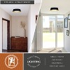 VAXCEL Beacon Hill 13-in W Integrated LED Matte Black and Satin Gold Contemporary Flush Mount Ceiling Light Fixture White Acrylic Diffusor - 4 of 4