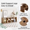 INFURNIC TV Stands and Consoles 2-Piece Cube TV Stand with Adjustable Storage Shelves and Open Compartments, Brown, 55.11"*11.81"*17.12" - 4 of 4