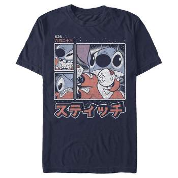 Men's Lilo & Stitch Comic Book Panels T-Shirt