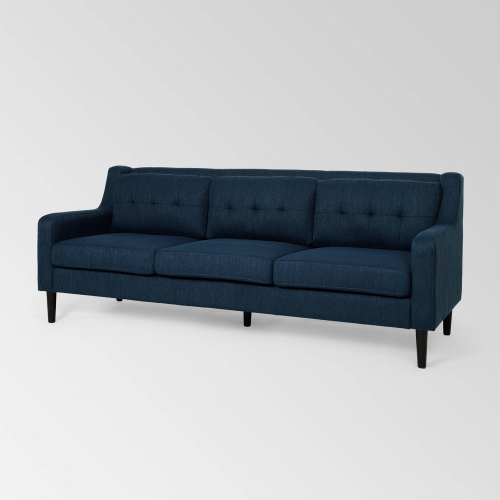 Reynard Tufted Sofa Navy - Christopher Knight Home was $899.99 now $584.99 (35.0% off)