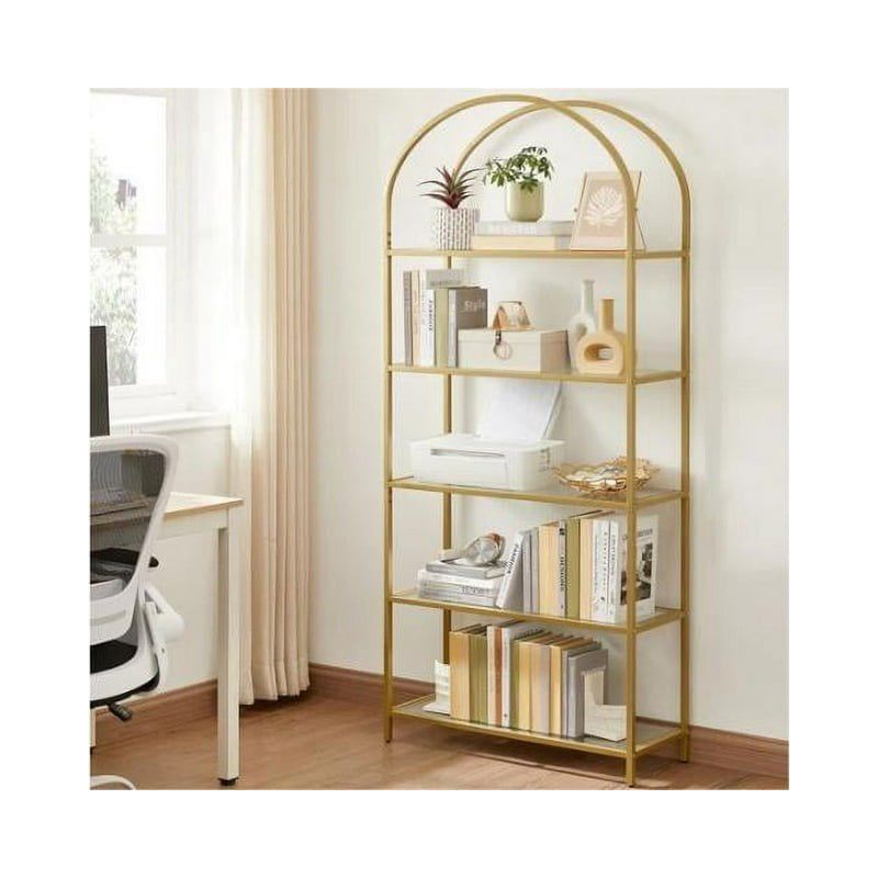 VASAGLE 5-Tier Bookshelf Display Storage Shelf Modern Bookcase with Metal Frame for Bedroom Living Room, 1 of 7