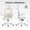SKRAN Ergonomic Office Chair, High Back Computer Chair with Headrest and Adjustable Lumbar Support for Home Office Gaming Study - 2 of 4