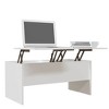 vidaXL Coffee Table White 40.2 in.x19.9 in.x18.3 in. Engineered Wood - 4 of 4