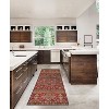 HomeStock Washable Neil Garnet/Ivory 2x8, Machine Woven with Printed Designs, Transitional - 2 of 4
