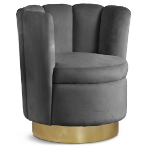 Meridian Furniture,Lily Velvet Accent Chair - 1 of 4