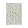 Green And Beige Geometric Washable Indoor Outdoor Area Rug - 3 of 4