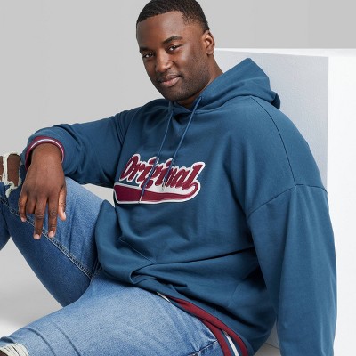 Men's Big & Tall Regular Fit Hooded Pullover Sweatshirt - Original Use™  Navy Blue 5xl : Target