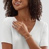 Silpada 'Dimming Lights' Sterling Silver with 14K Yellow Gold Plating and Hematite Bead Bracelet, 7.5" + 1"  (6mm) - 4 of 4