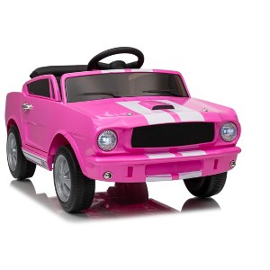 Jojoka 12V Ride on Toy for Kids, Battery Powered Electric Car for Toddlers with Remote Control, Safety Belt, 3 Speeds, Lights, Music - 1 of 4