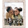 PosterPalooza | Shabby Chic White Picture Frame - UV Acrylic, Foam Board Backing, Hanging Hardware - 2 of 4