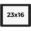 PosterPalooza | Modern Shadow Box 1" Depth Black Picture Frame - UV Acrylic, Backing Board, Hanging Hardware - 2 of 4