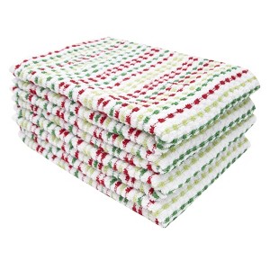 John Ritzenthaler Co. Pebble Cotton Terry Bar Mop Kitchen Towel, Set of Four - 1 of 4