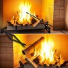 vancasso Fireplace Pit tools Accessories Fireplace Tong and Poker Stick for Outdoor Indoor - 3 of 4