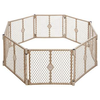 Toddleroo by North States Superyard Indoor Outdoor 8 Panel Freestanding Gate
