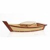 Wooden Sushi Boat Serving Tray – 3.37 in – Handmade Natural Wood Nautical Tray By Old Modern Handicrafts - 4 of 4