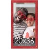PosterPalooza | Shabby Chic Red Picture Frame - UV Acrylic, Foam Board Backing, Hanging Hardware - 2 of 4