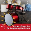 Hey Play Kids Drum Set with Throne Stool - 4 of 4