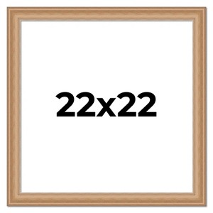 PosterPalooza | Square Weathered Yellow Picture Frame - UV Acrylic, Foam Board Backing, Hanging Hardware - 1 of 4