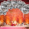 KatchOn, Silver Disco Ball Balloons - 32 Inch, Pack of 20 | Shiny Disco Balloons, Disco Party Decorations| Graduation Decorations Class of 2025 - 2 of 4