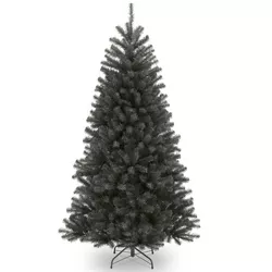 6.5ft National Tree Company North Valley Black Spruce Artificial Hinged Tree