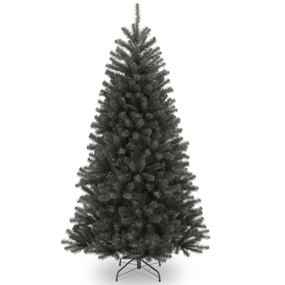National Tree Company 6.5' North Valley Black Spruce Artificial Christmas Tree: Hinged Branches, Flame-Resistant, PVC