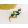 Anna-Kaci Crystal Rhinestone Snake Brooch Necklace for Halloween and Cosplay - 3 of 4