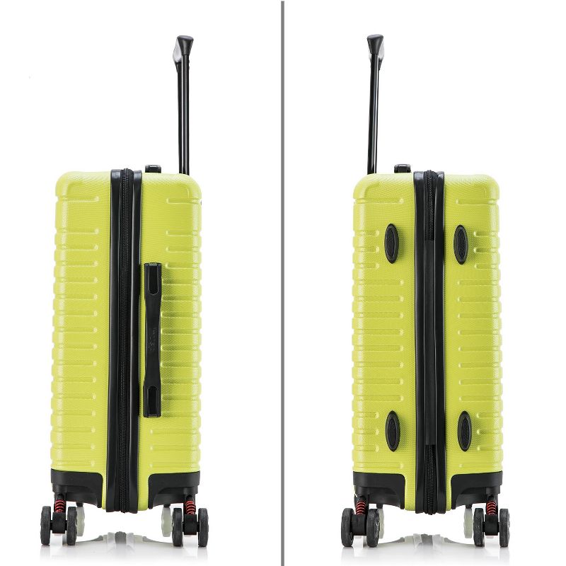 InUSA Deep Lightweight Hardside Medium Checked Spinner Suitcase, 4 of 19