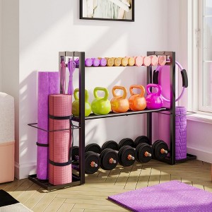 MOEPISY 3-Tier Adjustable Dumbbell Rack Heavy Duty Metal Storage Rack, Dumbbell Weight Rack and Kettlebells Rack - 1 of 4