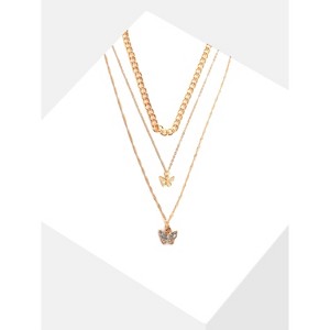 SOHI Women's Gold Everyday Multi-Layer Necklace - 1 of 4
