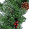 30" Cashmere Artificial Wreath with Pinecones and Berries - National Tree Company - 3 of 4