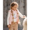 Deux par Deux Girl Organic Cotton T-Shirt Off White with Llama - 2 of 4