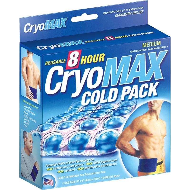 Cryo-MAX 8 Hour Reusable Cold Therapy Ice Pack - Medium - 6&#34; x 12&#34;, 4 of 8
