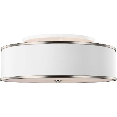 Feiss Lennon 30 1/4" Wide Satin Nickel Ceiling Light