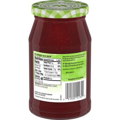 Smucker&#39;s Natural Red Raspberry Fruit Spread - 17.25oz