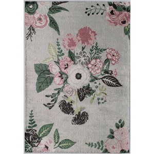Rugs America Hanna Floral Transitional Area Rug - 1 of 4