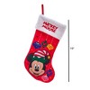 Kurt Adler Officially Licensed Disney Applique Christmas Stocking with Plush Collar, Mickey Mouse, 19" - 2 of 3