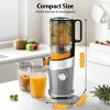 AeittoMega4 Slow Juicer Machines, 4.9" Extra Large Feed Chute for Whole Fruits and Vegetables - 4 of 4