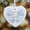 Personalization Mall Angel In Heaven Heart Ornament - 2 of 4