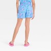 Girls' Disney Stitch Printed Wrap Skort - Blue - 2 of 3