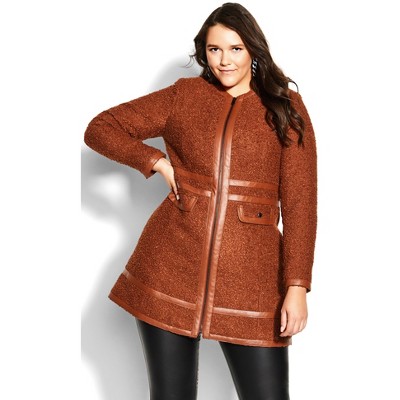 Women's Plus Size Winter Escape Coat - Ginger