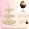 Unique Bargains 3 Tier Dessert Cupcake Stand Holder with Tiered Tray for Donut Fruits - 2 of 4